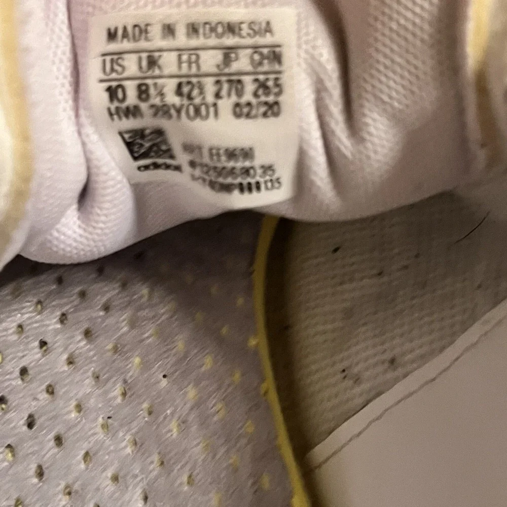 Adidas Cloudfoam Sneakers Shoes Womens Size 10 White Leather Lightweight Workout